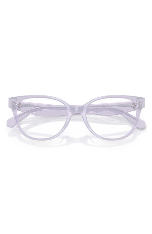 Tory Burch 53mm Phantos Optical Glasses In Milky Purple