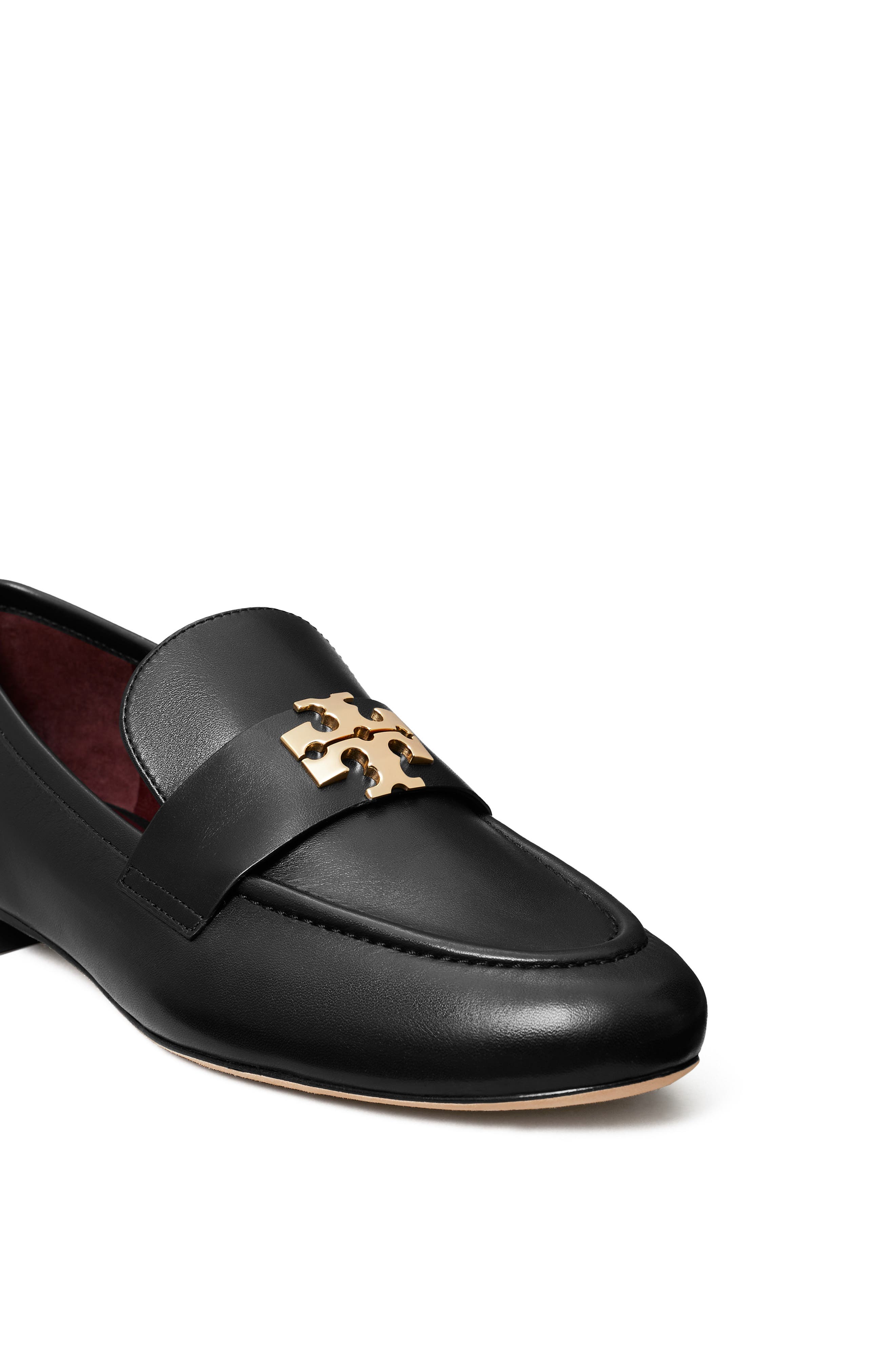 Charlie Leather Loafer, Alternate, color, PERFECT BLACK / GOLD