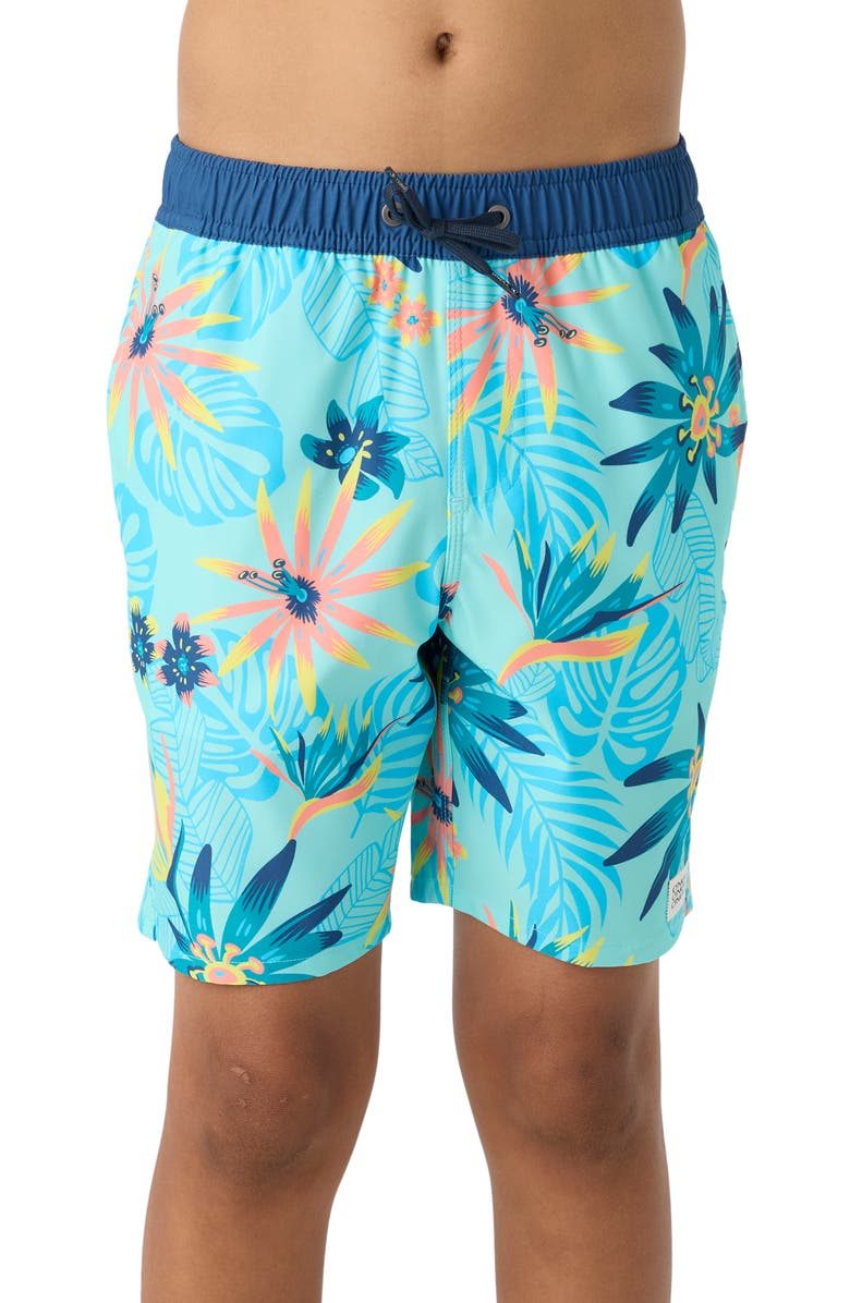 O'Neill Hermosa Swim Trunks, Main, color, Turquoise