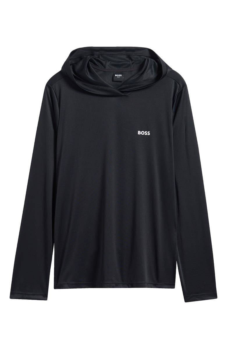 BOSS Hooded Long Sleeve Rashguard, Alternate, color, Black