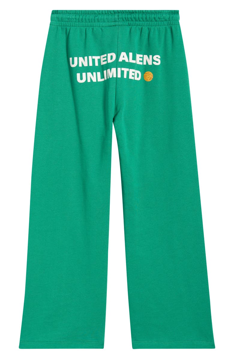 Mini Rodini Kids' Travel Agency Organic Cotton Sweatpants, Alternate, color, Green