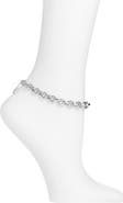Open Edit Flat Cable Chain Anklet