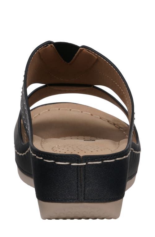 Gc Shoes Johanna Wedge Sandal In Black