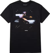 OVERTIME Motion Blur Cotton Graphic T-Shirt