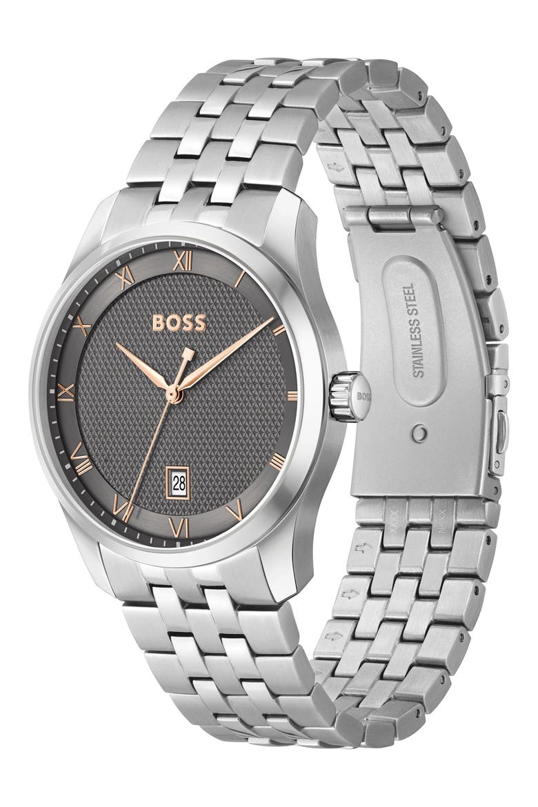 Principle Bracelet Watch, 44mm, Alternate, color, SILVER