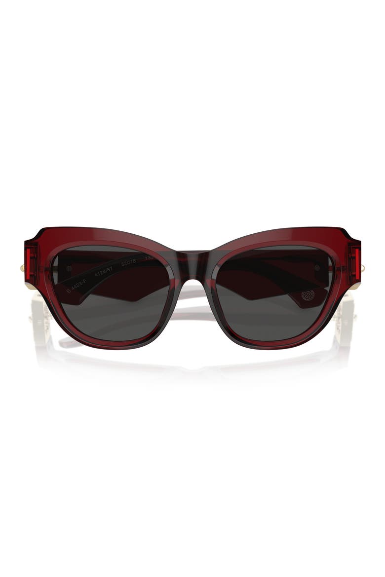 52mm Irregular Sunglasses, Alternate, color, BORDEAUX