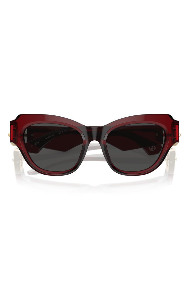 Burberry 52mm Irregular Sunglasses, Alternate, color, Bordeaux