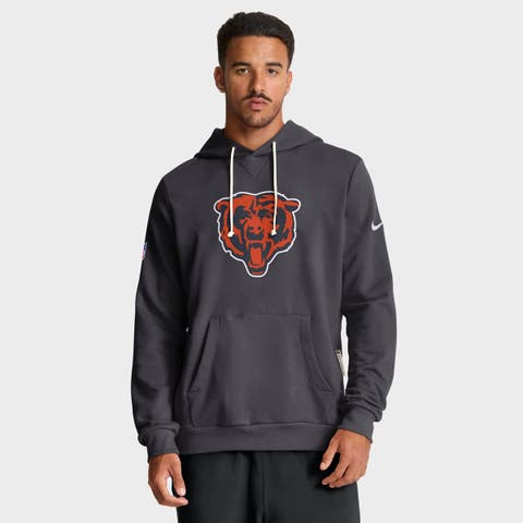 Men's Nike Anthracite Chicago Bears Sideline Standard Issue Initial Home Dri-FIT Hoodie