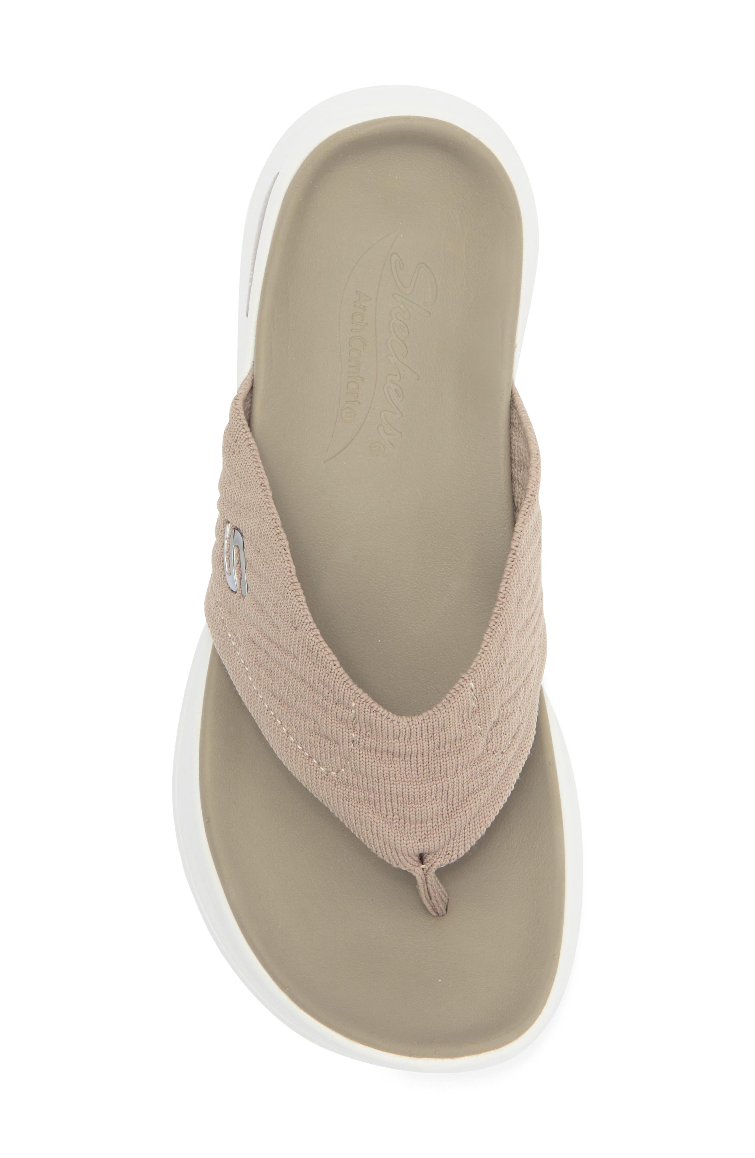 SKECHERS Kamaryn Thong Sandal, Alternate, color, Tan