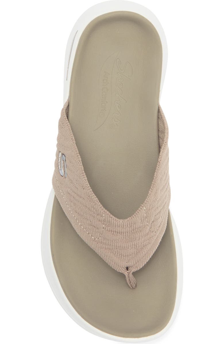 SKECHERS Kamaryn Thong Sandal, Alternate, color, Tan