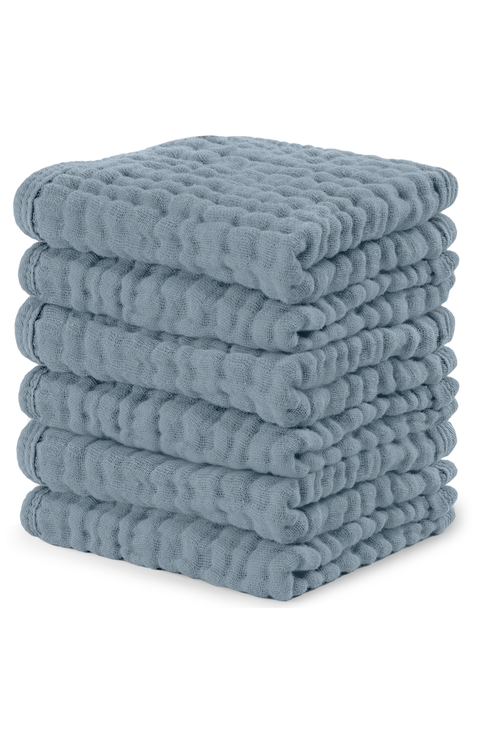 Muslin Washcloths - Pack of 6