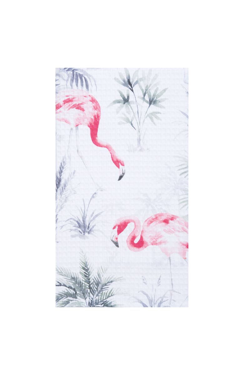 C&F Home 27" x 18" Flamingo Kitchen and Bathroom Graphic Print Hand Towel, Main, color, Pink