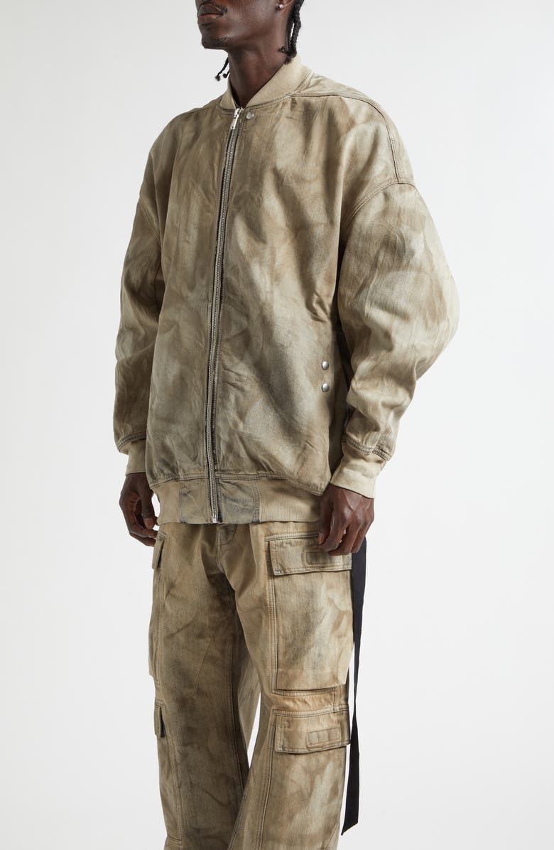Rick Owens DRKSHDW Jumbo Flight Jacket, Alternate, color, Dust