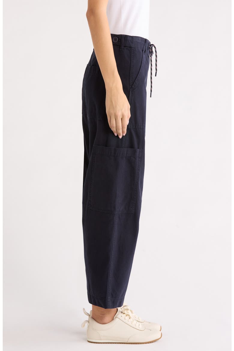Sabrina High Waist Barrel Twill Utility Pants, Alternate, color, NAUTICAL