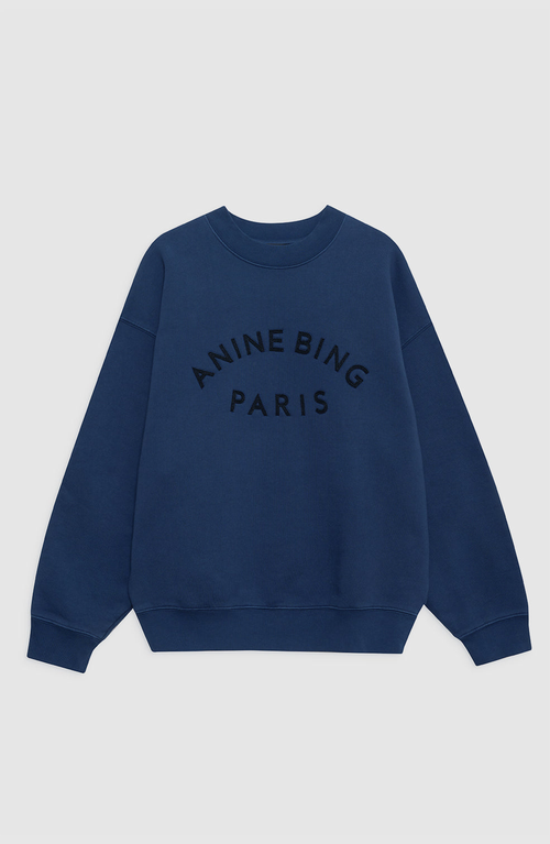Anine Bing Paris Jaci Sweatshirt In Blue