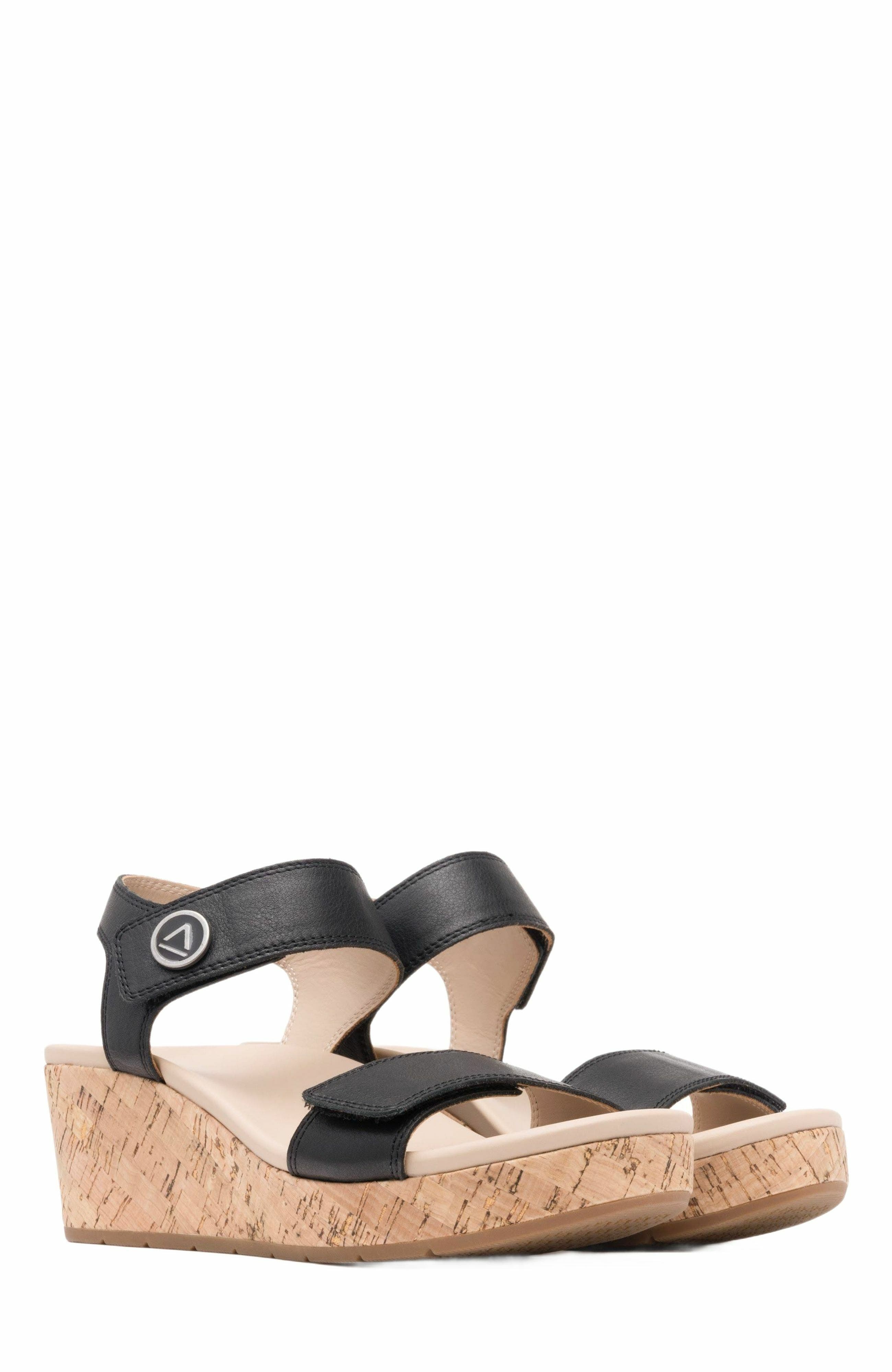 ABEO Riviera Strap Sandal, Alternate, color, Black - Metatarsal