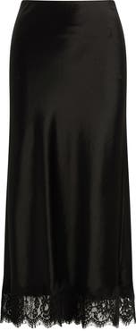 Favorite Daughter The Lacy Favorite Satin Midi Skirt