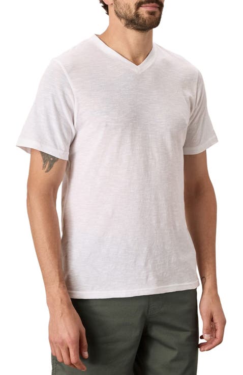 Organic Cotton Featherweight Slub V-Neck Tee
