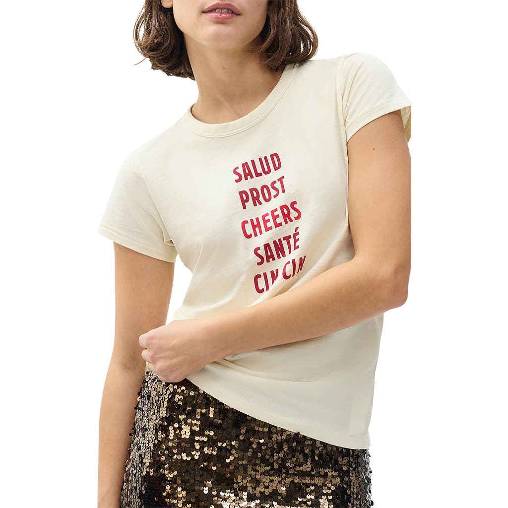 Rag & Bone Cheers Tee In White