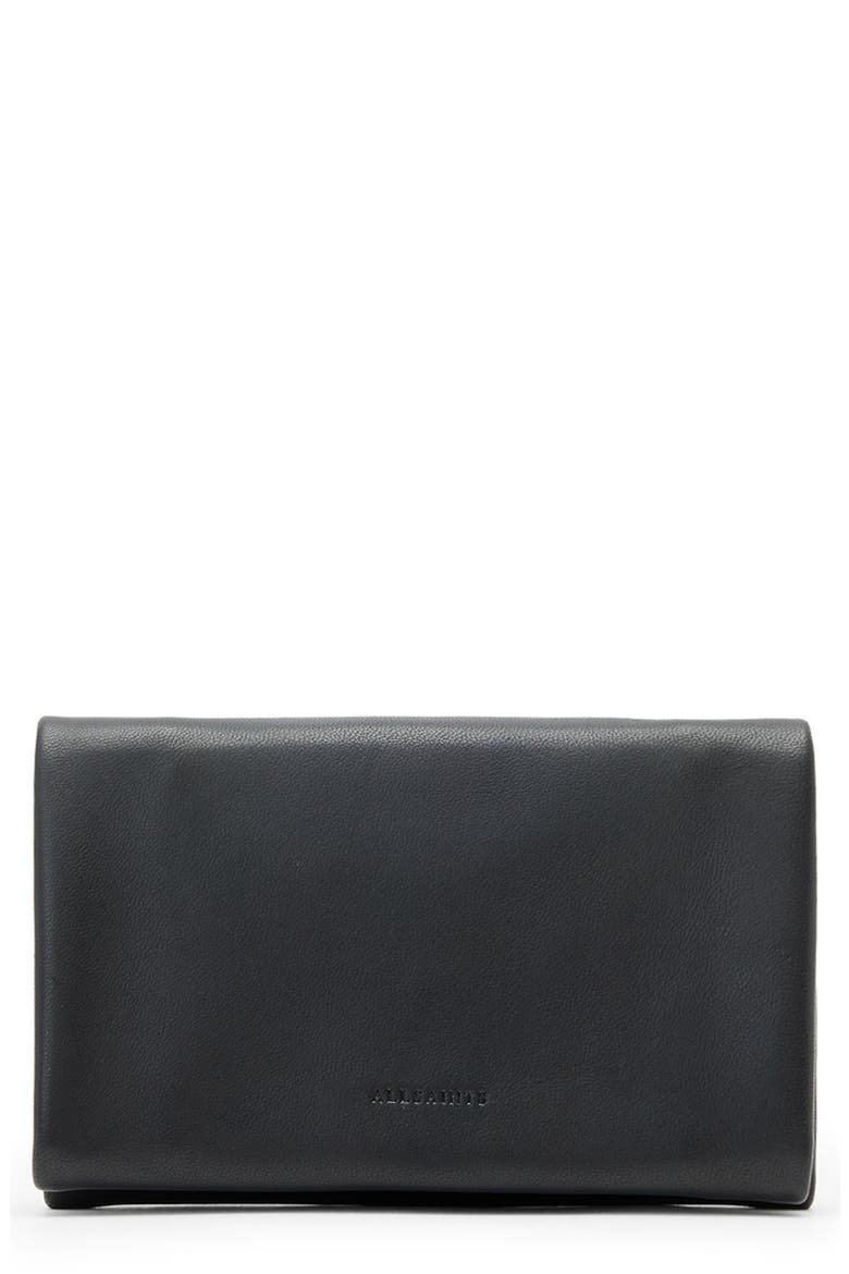 Harluna Leather Bifold Wallet, Main, color, BLACK