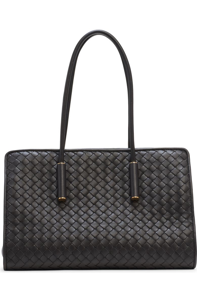 Bottega Veneta Barbara Intrecciato Leather Tote, Alternate, color, 1007 Black-Brass Vibrato