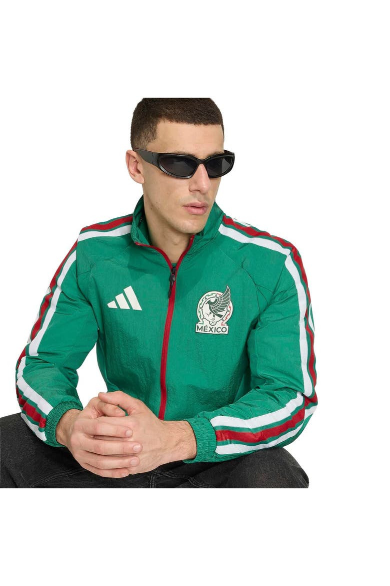 Men's adidas Green Mexico National Team 2026 Home Full-Zip Game Day Anthem Jacket, Alternate, color, Green