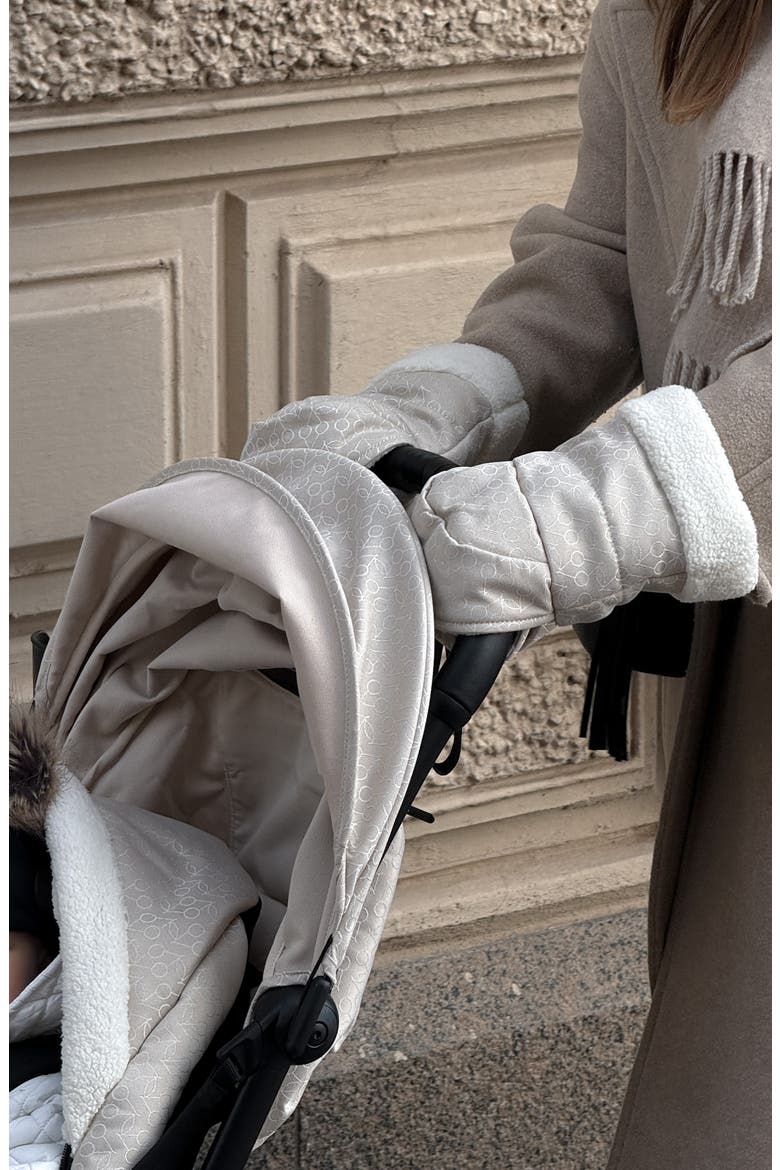 x Bonpoint YOYO Water Repellent Stroller Mittens, Alternate, color, BEIGE