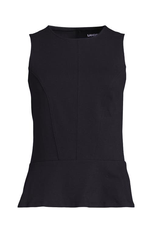 Lands' End Sleeveless Starfish Peplum Top In Blue