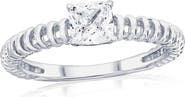 SIMONA Square Cubic Zirconia Wire Ring