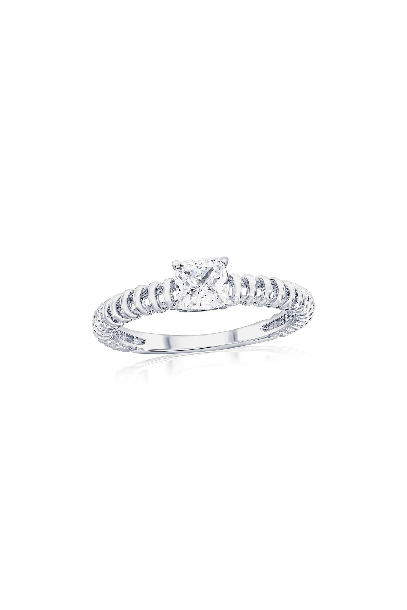 Wire Color Code Pu SIMONA Square Cubic Zirconia Wire Ring (Women) | Nordstromrack