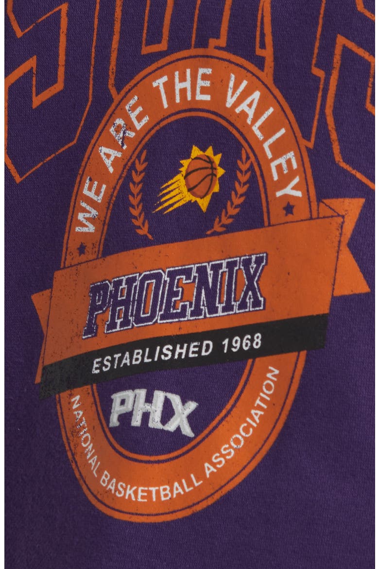 Women's WEAR by Erin Andrews Purple Phoenix Suns Pieced Quarter-Zip Hoodie Jacket, Alternate, color, Purple