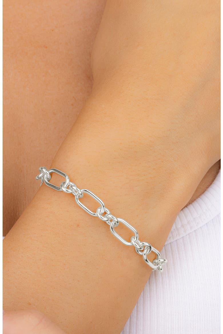 Marlene Chain Link Bracelet, Alternate, color, SILVER