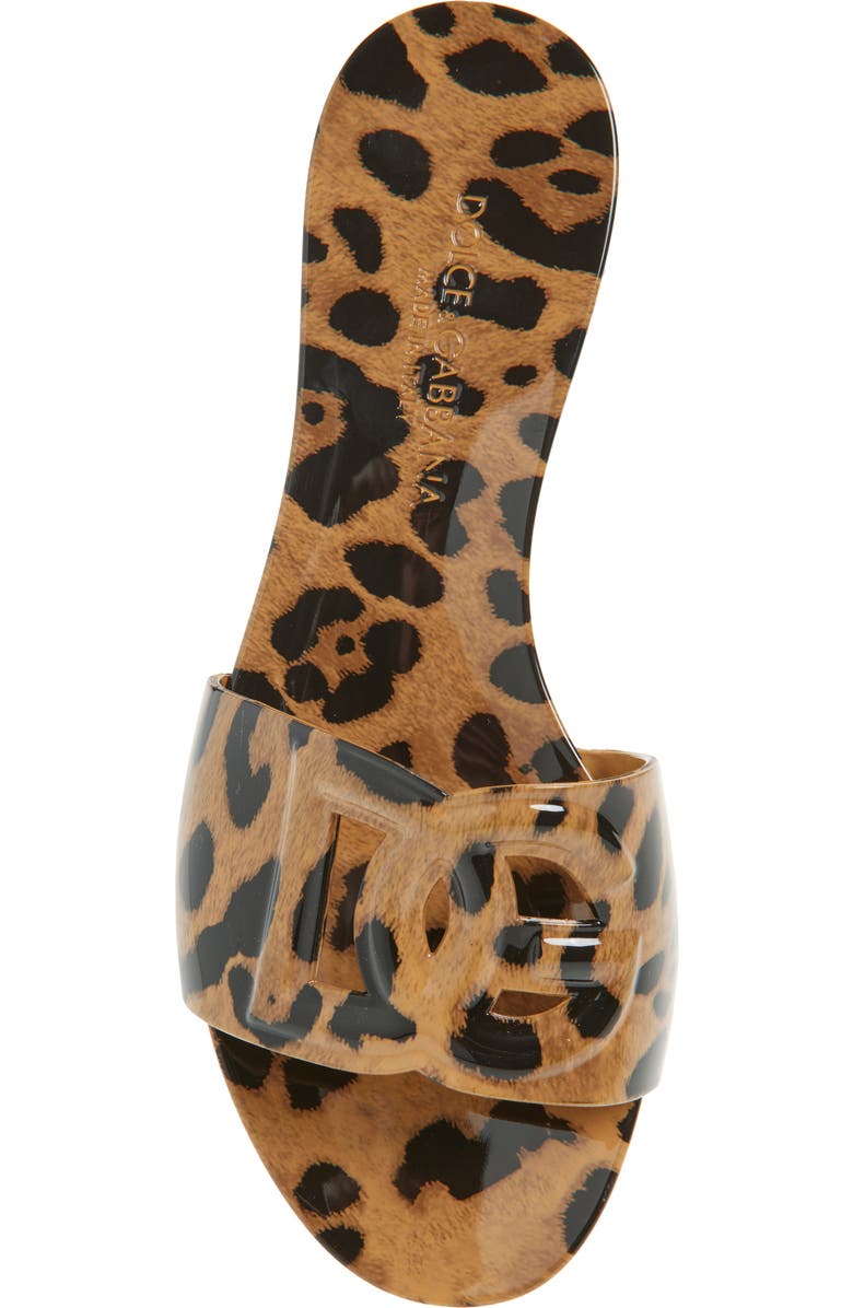 Dolce&Gabbana Bianca Interlock Slide Sandal, Alternate, color, Hy13m Leo New