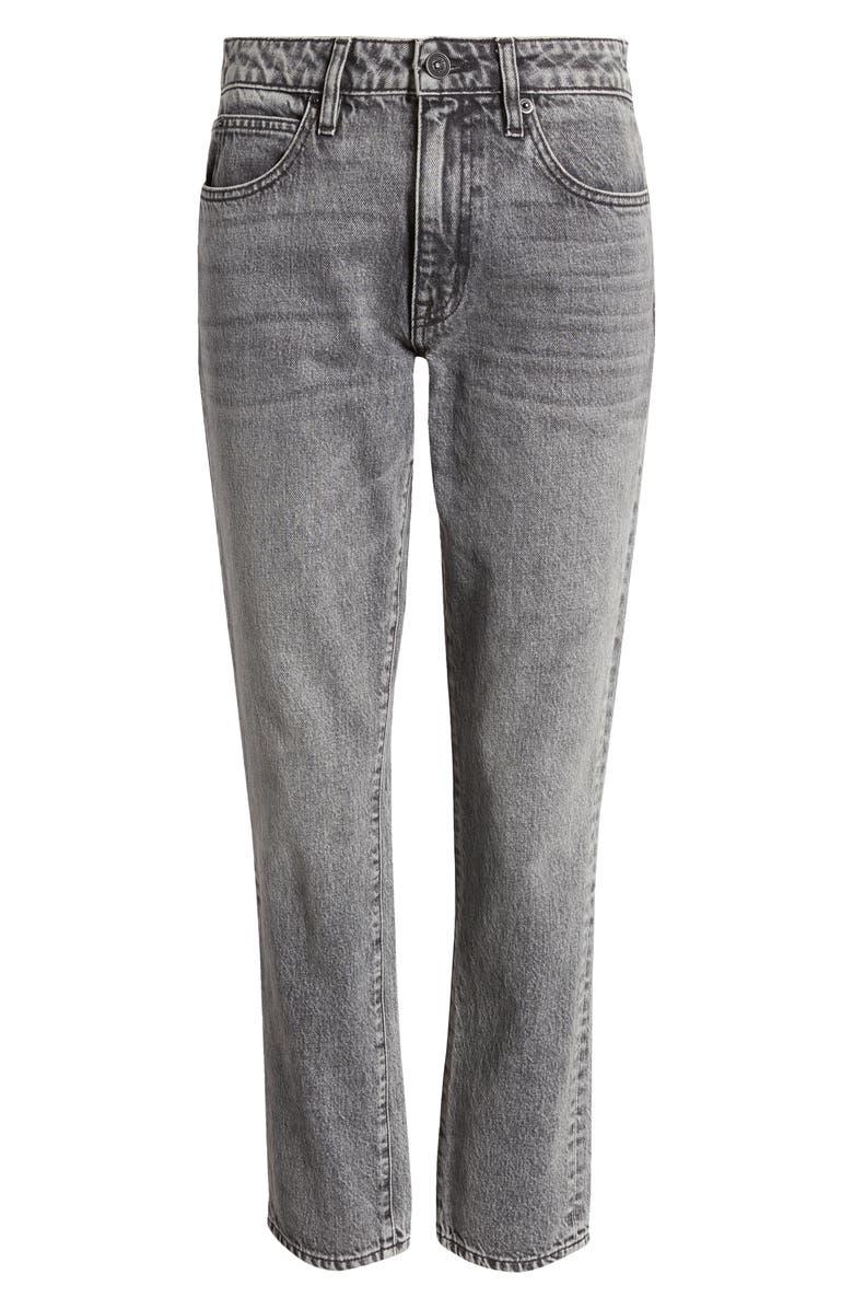 SLVRLAKE Leila High Waist Ankle Straight Leg Jeans, Alternate, color, 