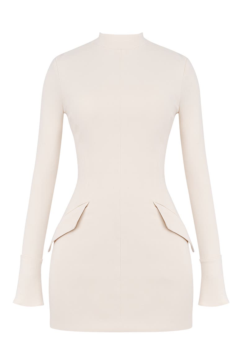 Mahalia Long Sleeve Minidress, Alternate, color, VINTAGE CREAM