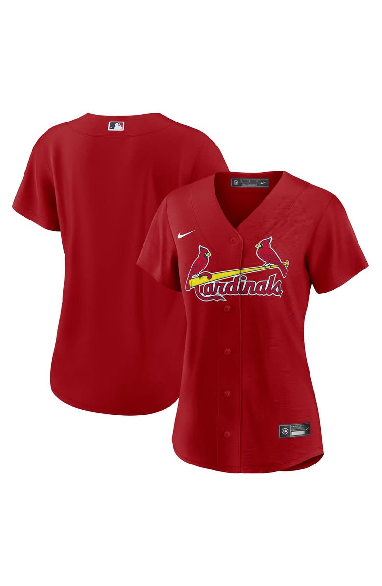 Nike Women's Nike Red St. Louis Cardinals Alternate Replica Team Jersey, Main, color, 