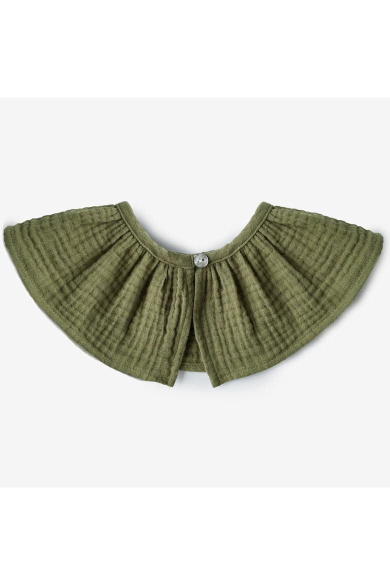 Cotton Stretch Removable Collar Long Sleeve One Piece, Alternate, color, Pinecone