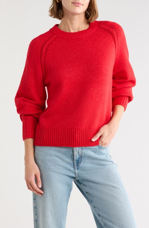 Long Sleeve Raglan Crew Sweater