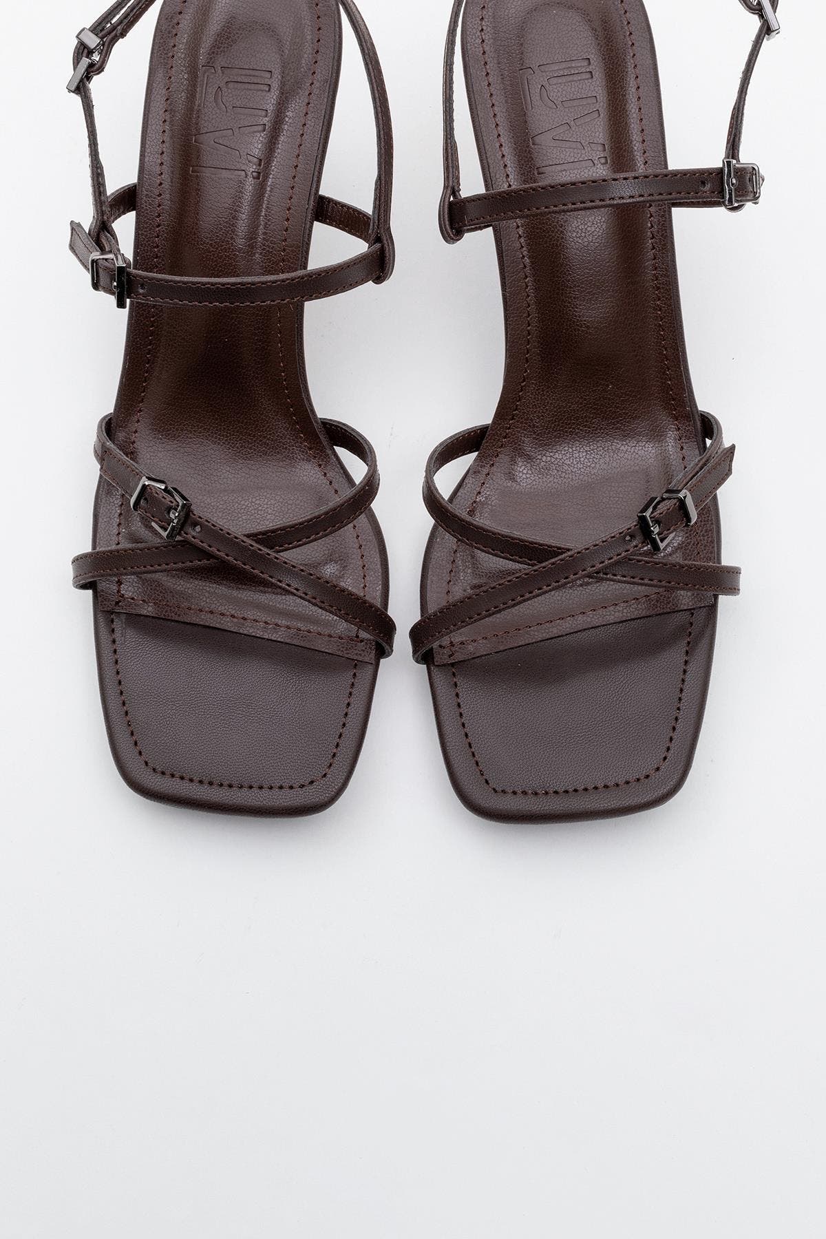 Nebel Strappy Stiletto Sandal, Alternate, color, Brown