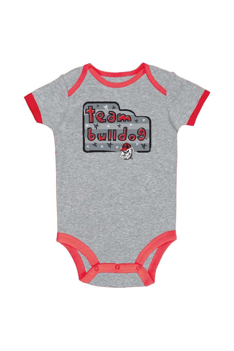 Infant Champion Red/Gray/White Georgia Bulldogs 3-Pack Bodysuit Set, Alternate, color, Red