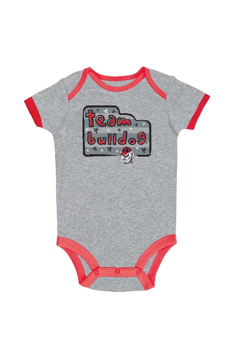 Champion Infant Champion Red/Gray/White Georgia Bulldogs 3-Pack Bodysuit Set, Alternate, color, Red