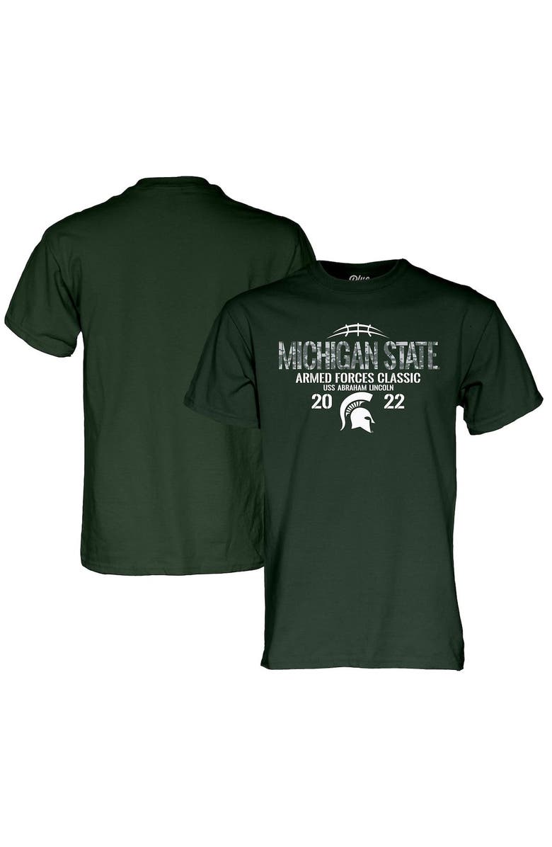BLUE 84 Men's Blue 84 Green Michigan State Spartans 2022 Armed Forces Classic T-Shirt, Alternate, color, 