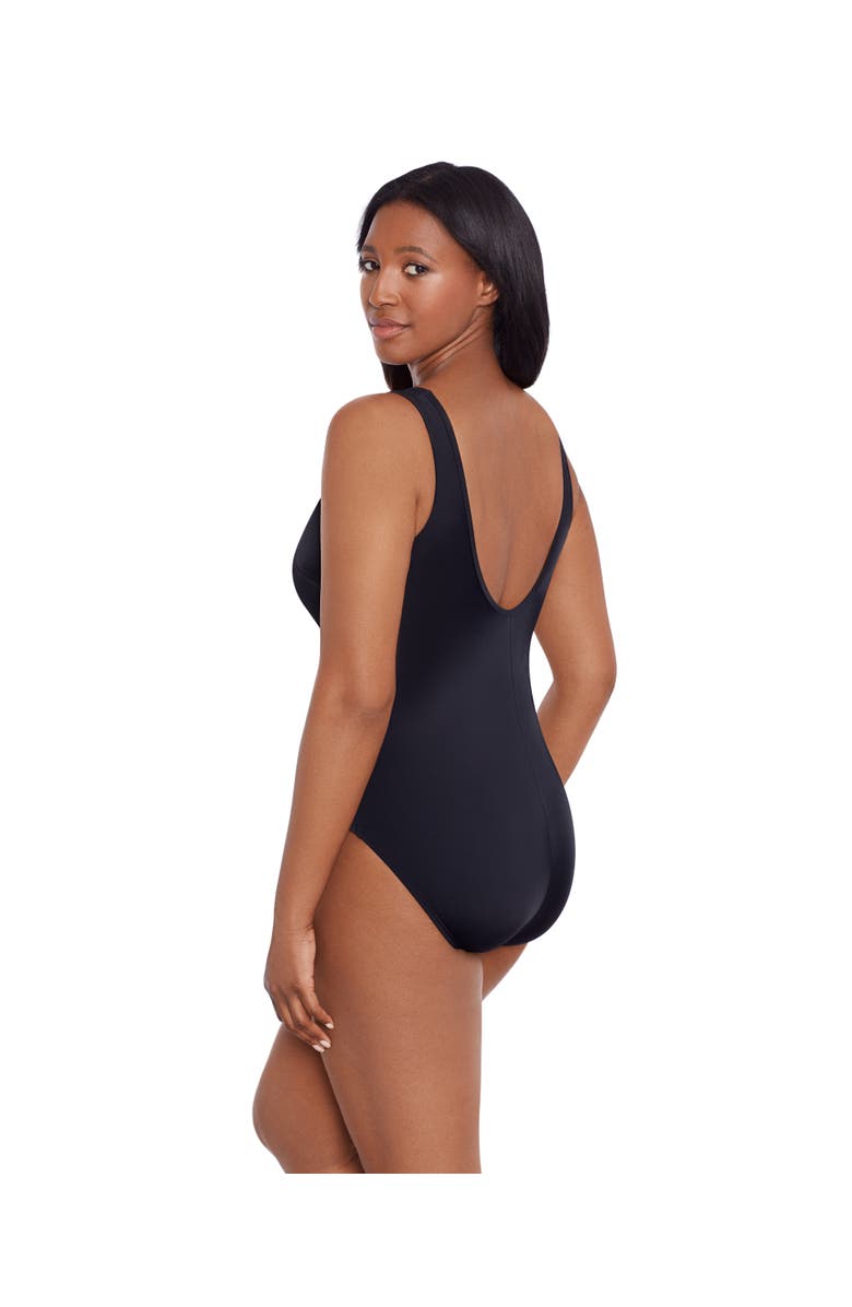 Longitude Mesh Highneck Long Torso One-Piece Swimsuit, Alternate, color, Night Gala