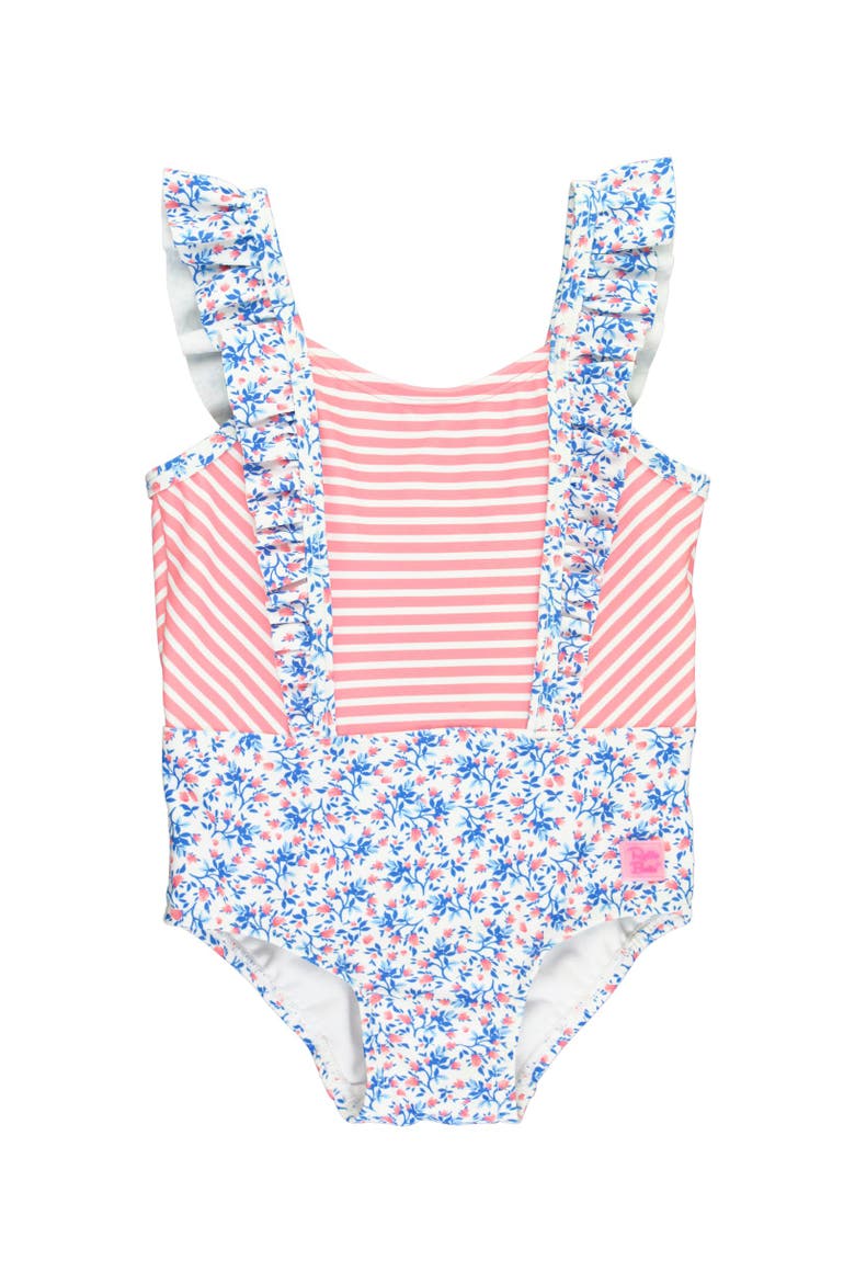 Girls UPF50+ Pinafore One Piece, Main, color, Cottage Tea Time
