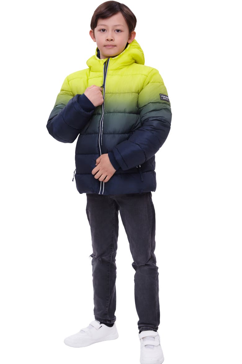 Kids' Heavyweight Fleece Lined Puffer Jacket, Alternate, color, Luminous