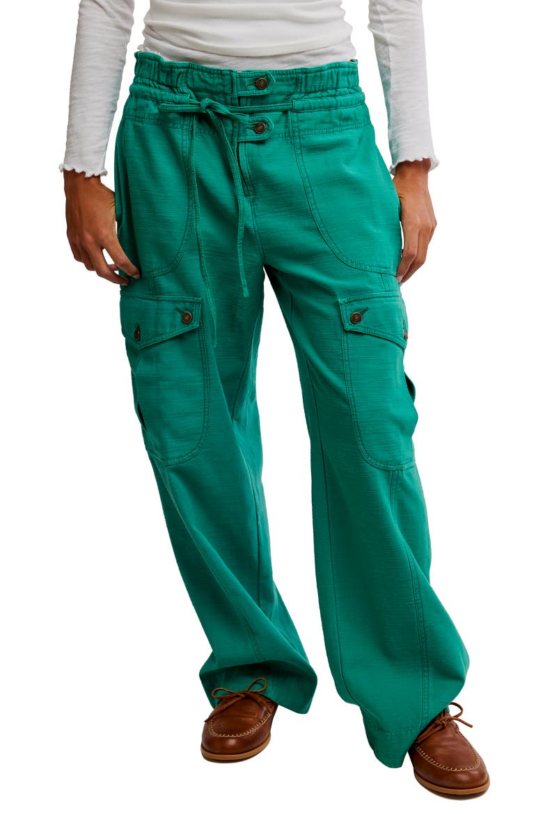 Park Ave Cotton Cargo Pants, Main, color, GOLF GREEN
