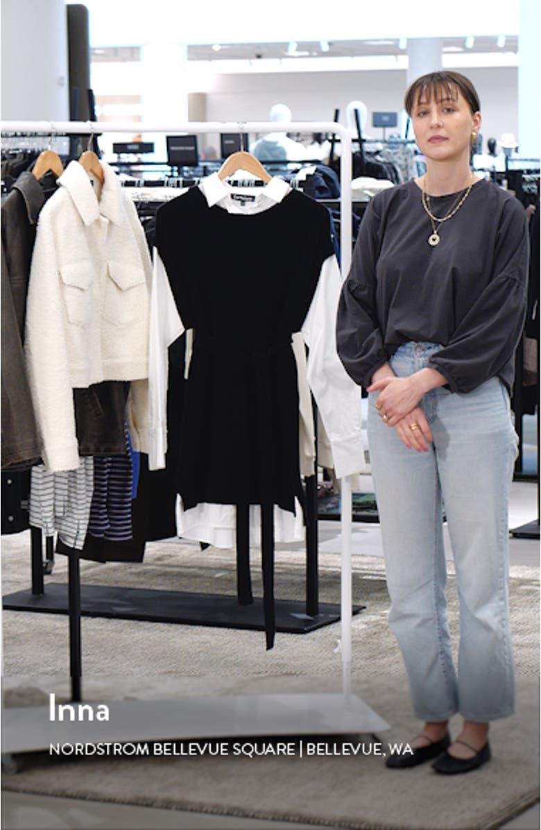 Bernadette Long Sleeve Layered Minidress, sales video thumbnail