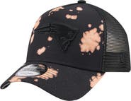 New Era Men's New Era Black New England Patriots Bleached 9FORTY A-Frame Adjustable Hat