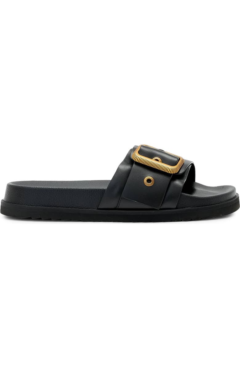 AllSaints Ellie Western Slide Sandal, Alternate, color, Black