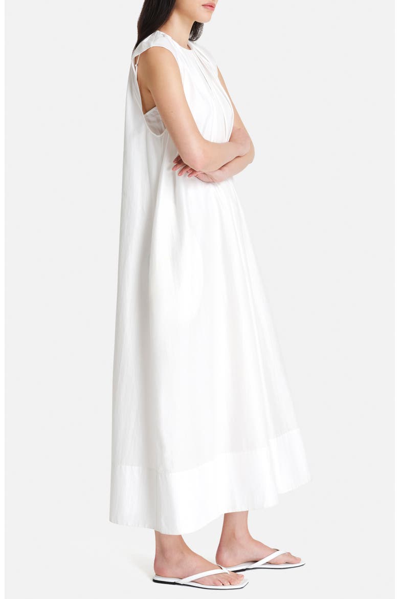 Summer Cotton & Silk Dress, Alternate, color, IVORY